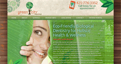 Desktop Screenshot of greencitydental.com